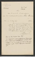 k.k. naturhistorisches Hofmuseum, Intendanzakten 1885-1896 (Hauer), Aktenzahl Z.115/1893, Seite 1